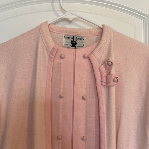 Vintage Pink Dress & Sweater Set size small - Picture 2 of 5